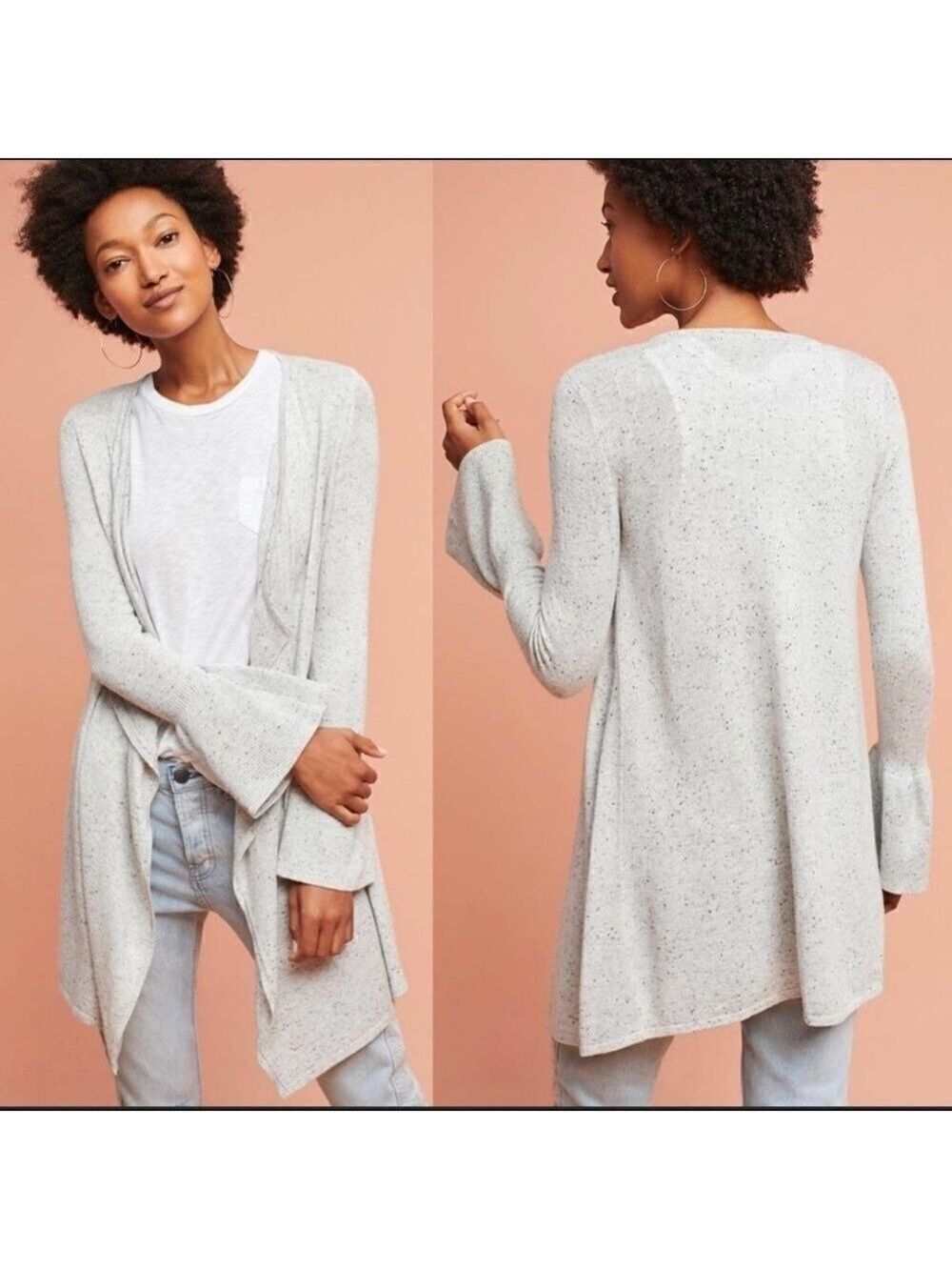 Anthropologie Moth Lyra Bell Cashmere Cardigan